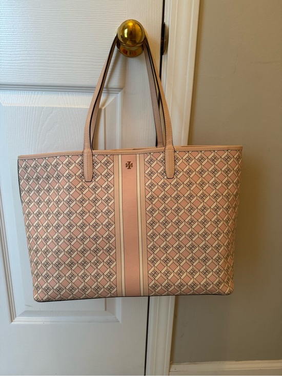 Tory Burch Handbags - Tory Burch Geo Logo Tote Bag-Large